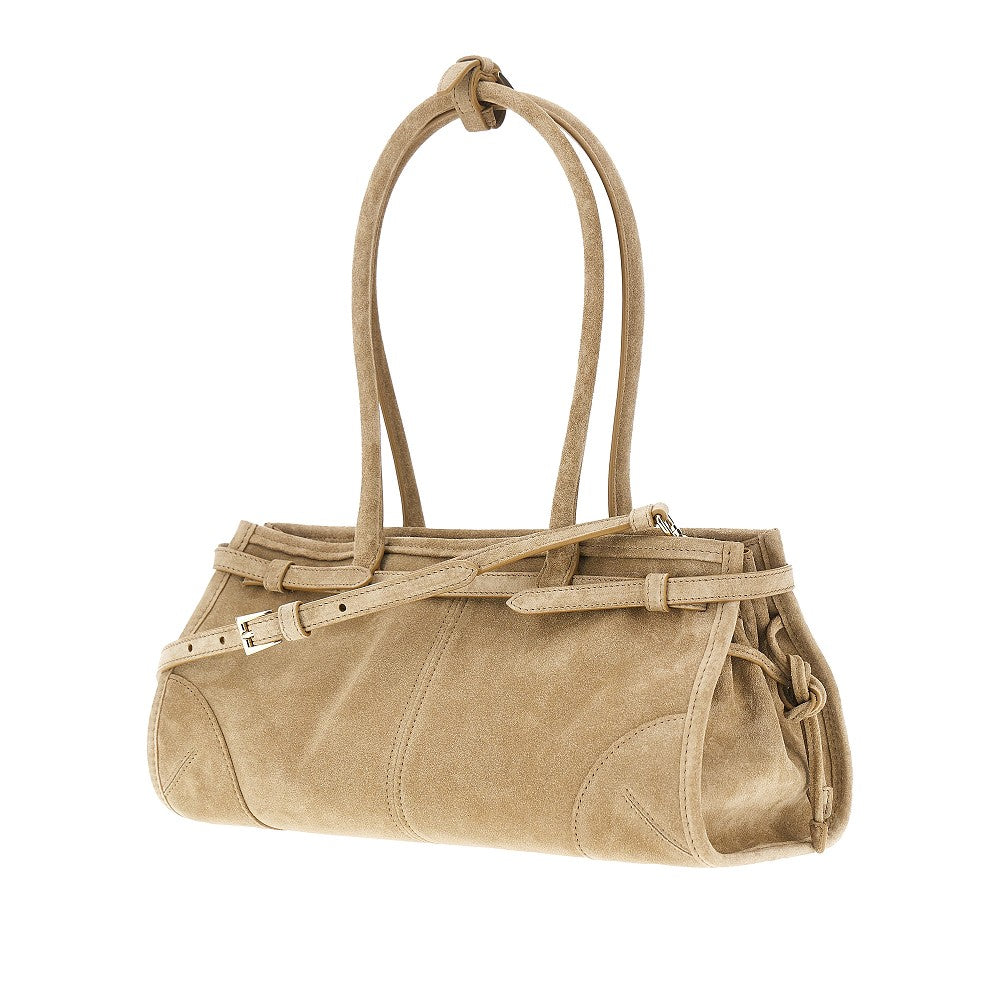 Borsa 'Prada Bonnie' media in suede