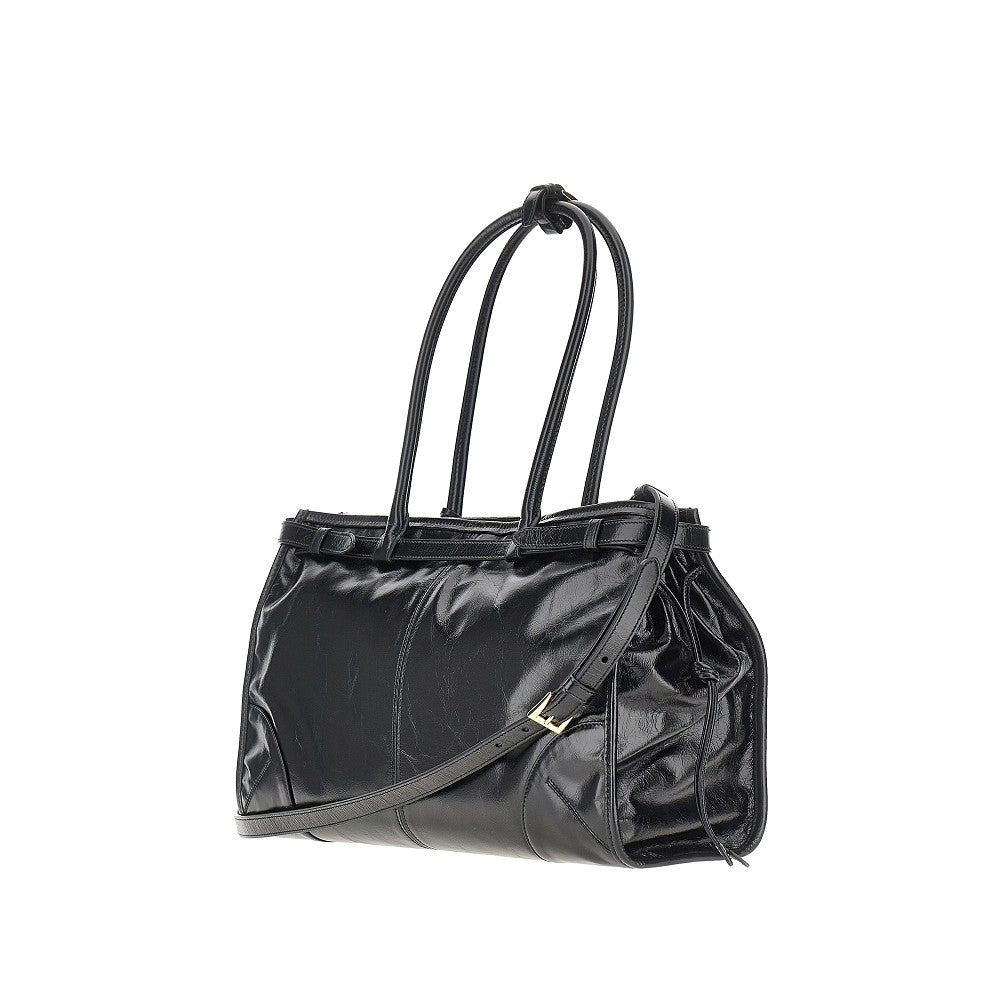 Borsa 'Prada Bonnie' grande in pelle lucida