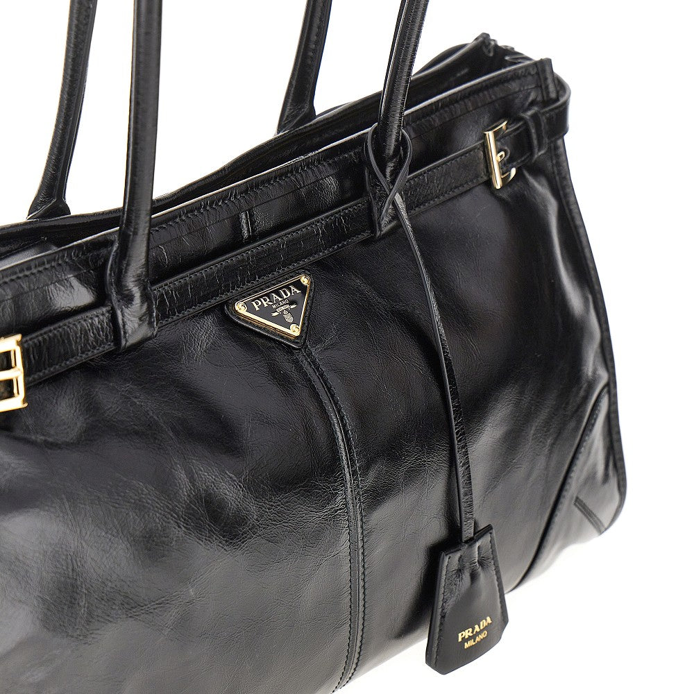 Borsa 'Prada Bonnie' grande in pelle lucida