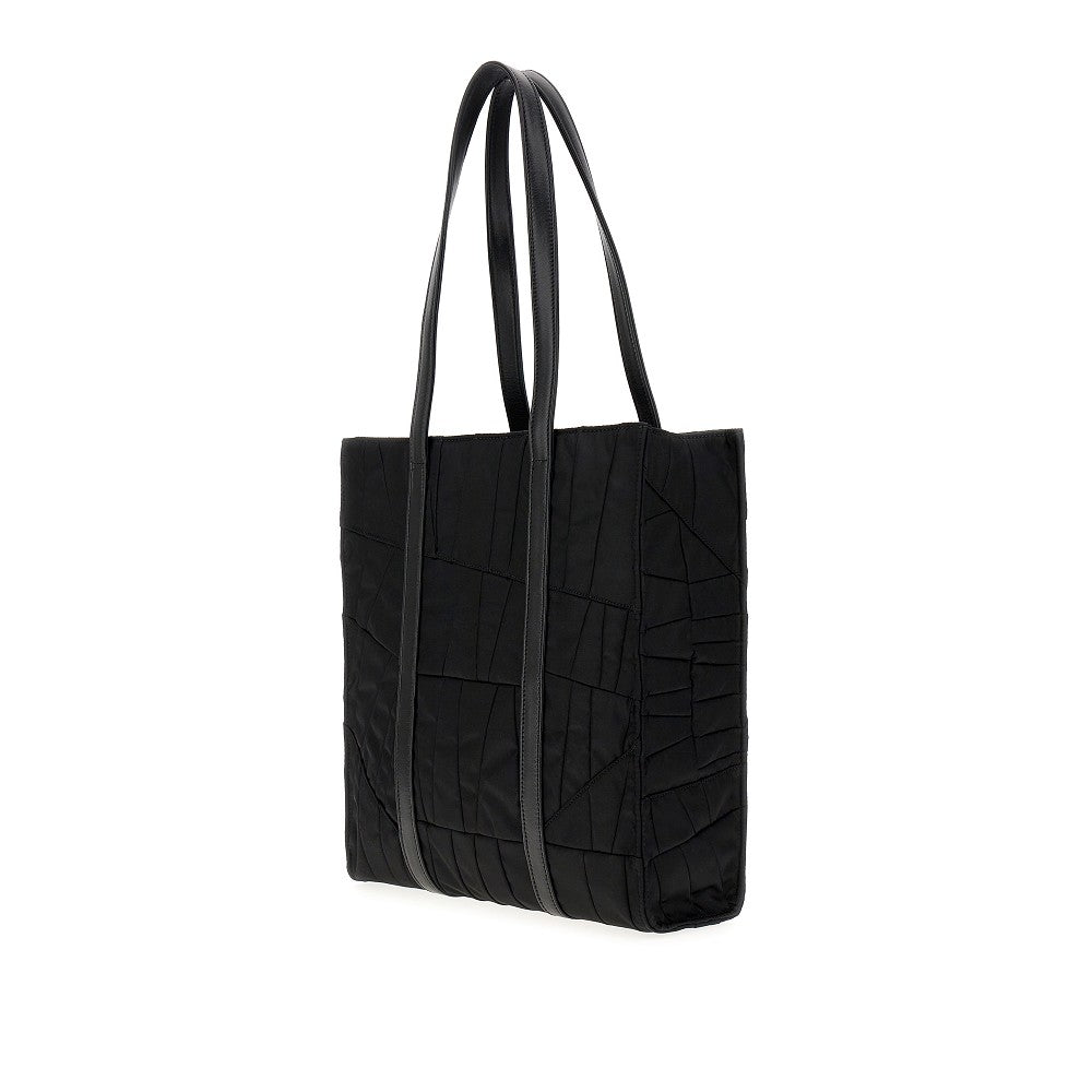 Embroidered Re-Nylon medium shopping bag