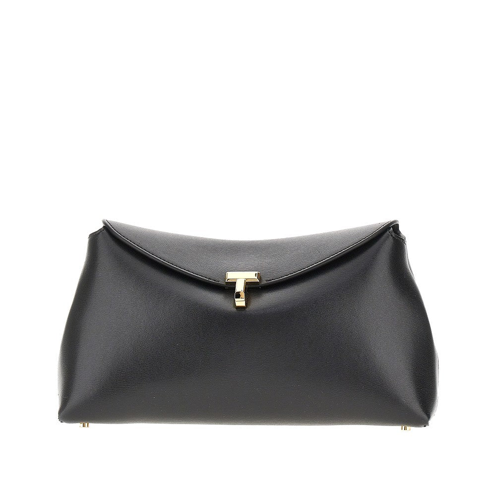 Clutch 'T-lock' in pelle
