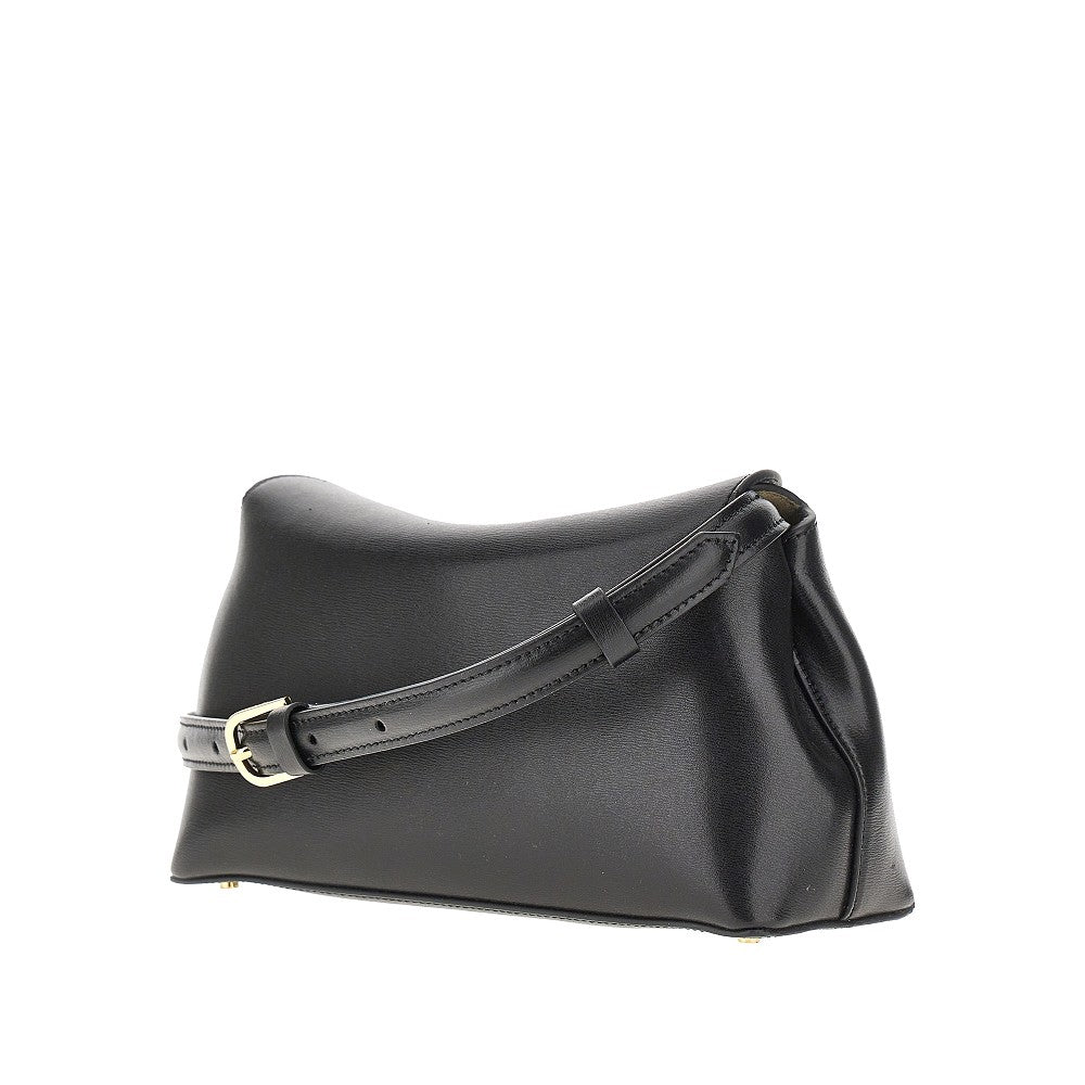 Clutch 'T-lock' in pelle