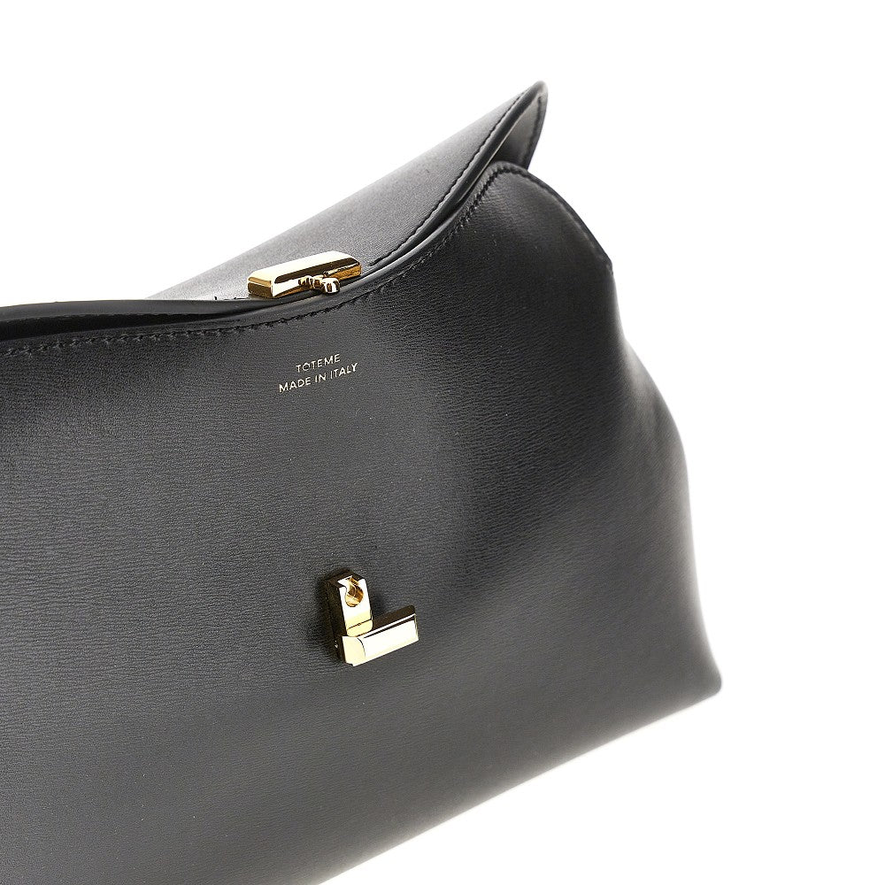 Clutch 'T-lock' in pelle