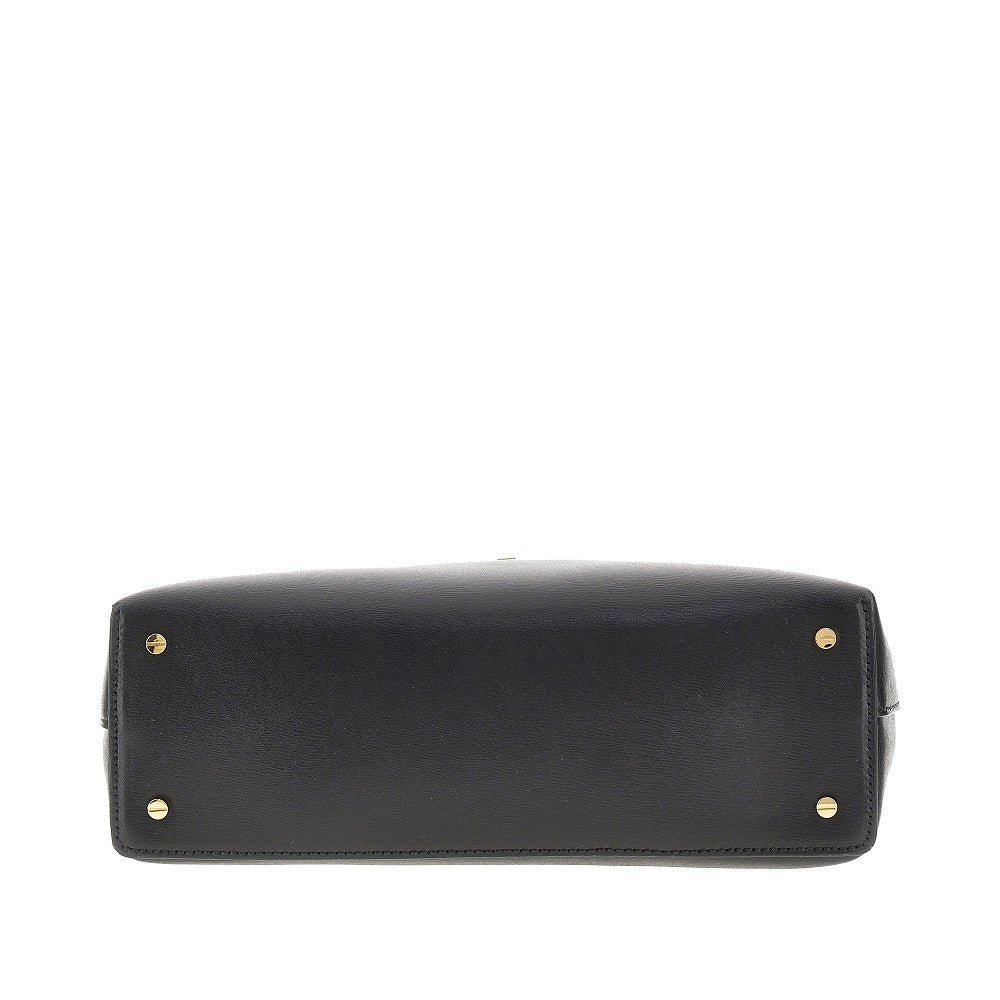 Clutch 'T-lock' in pelle