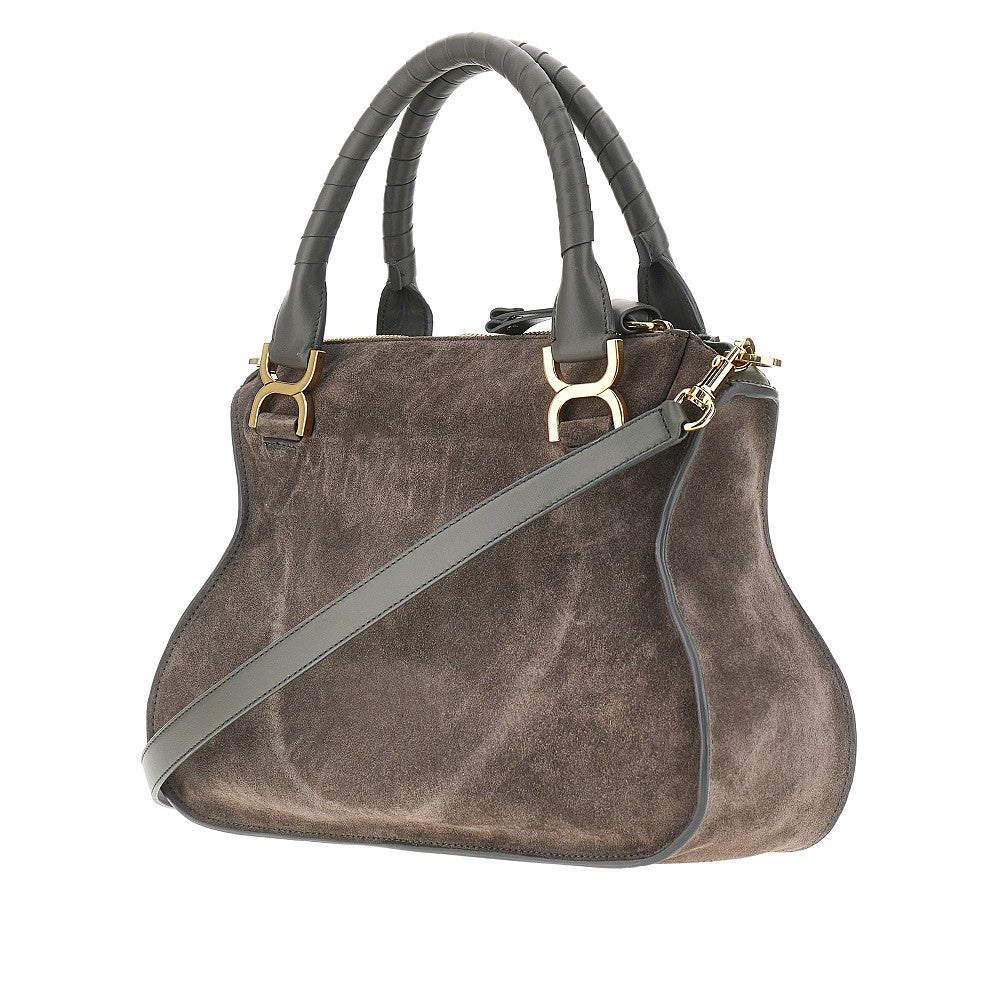 Borsa 'Marcie' media in pelle scamosciata