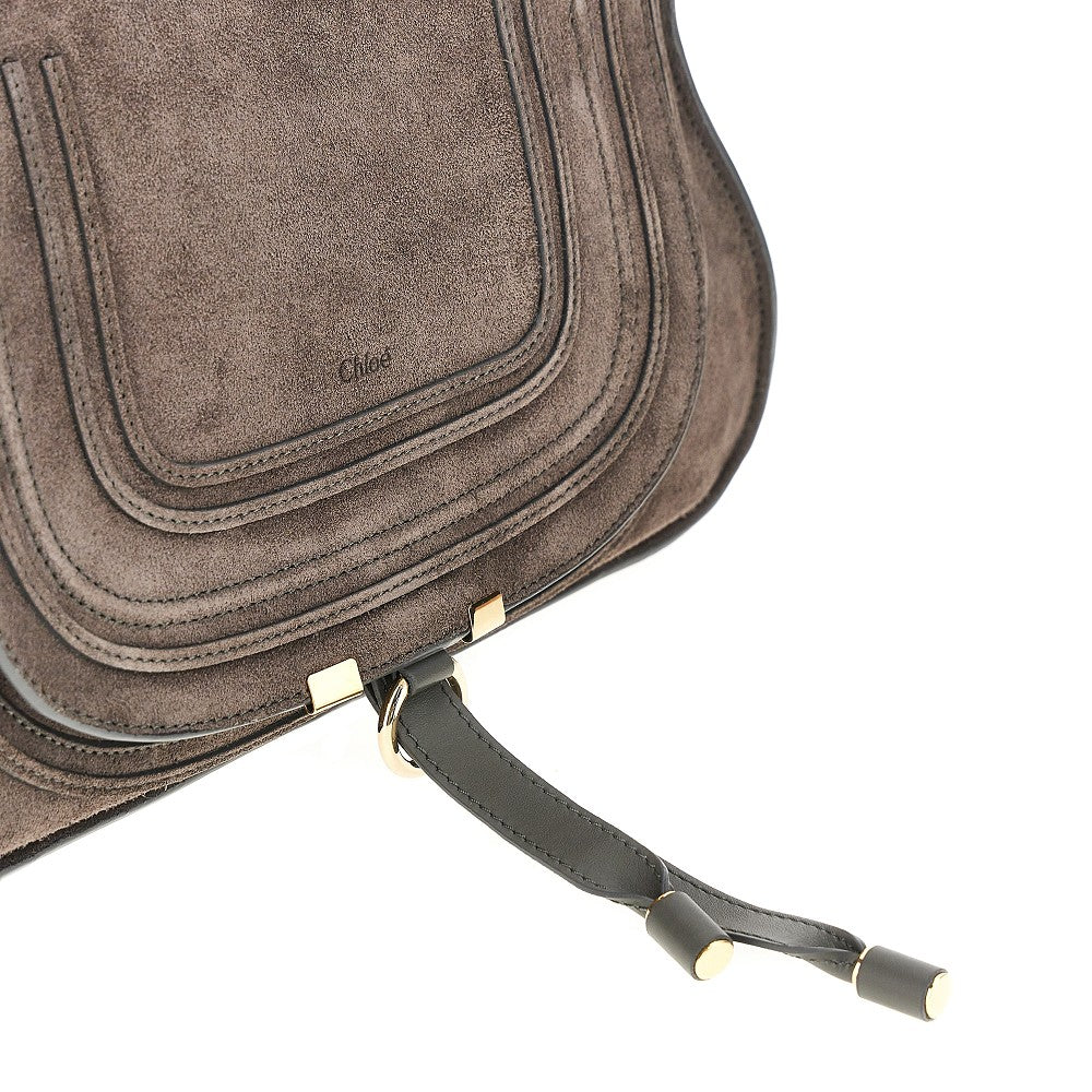 Borsa 'Marcie' media in pelle scamosciata