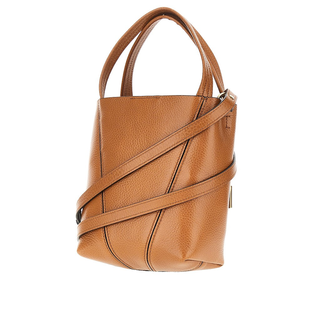 Grained leather small 'Spin' bag