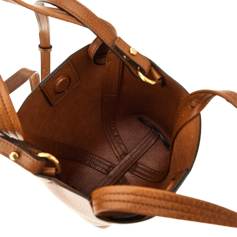 Grained leather small 'Spin' bag