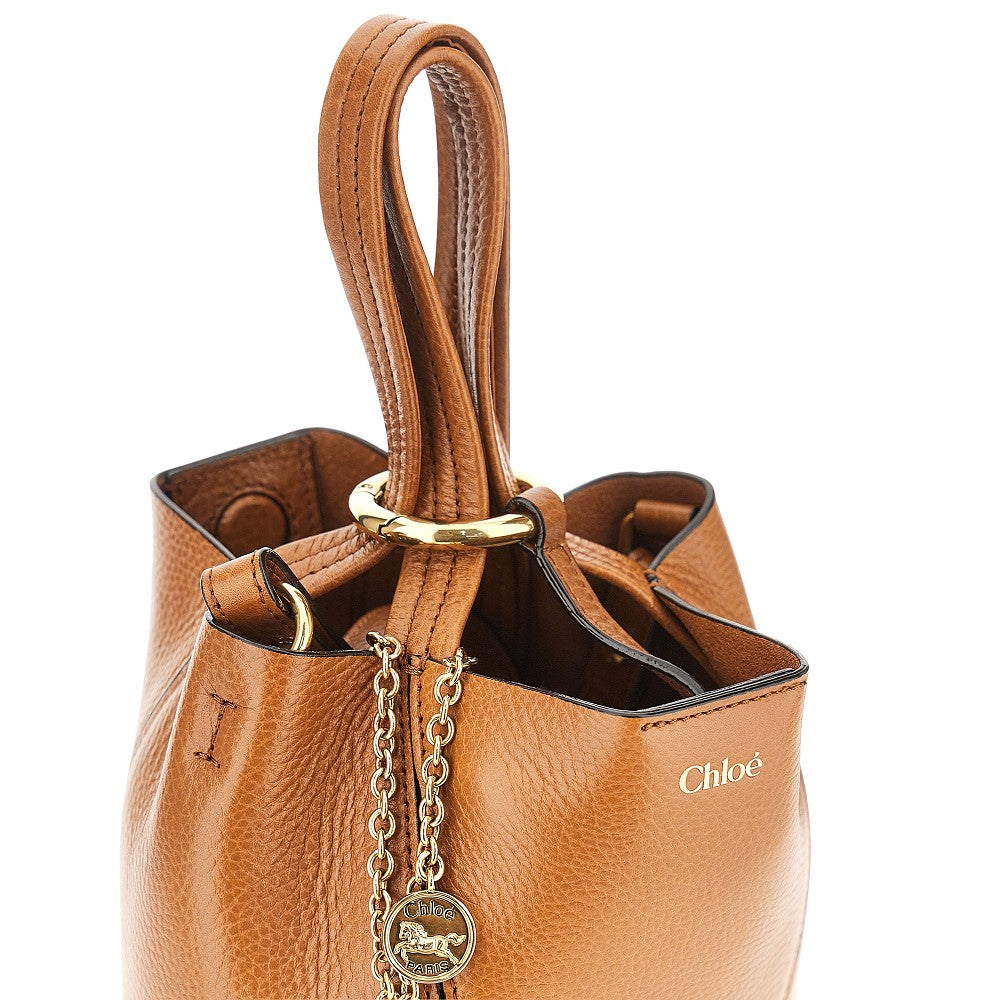 Grained leather small 'Spin' bag