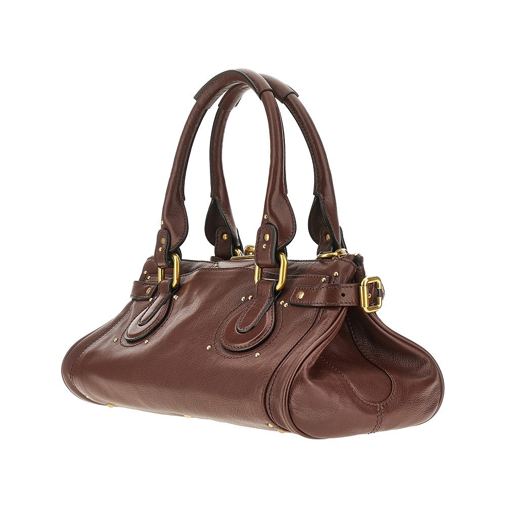 'Paddington' grained leather bag