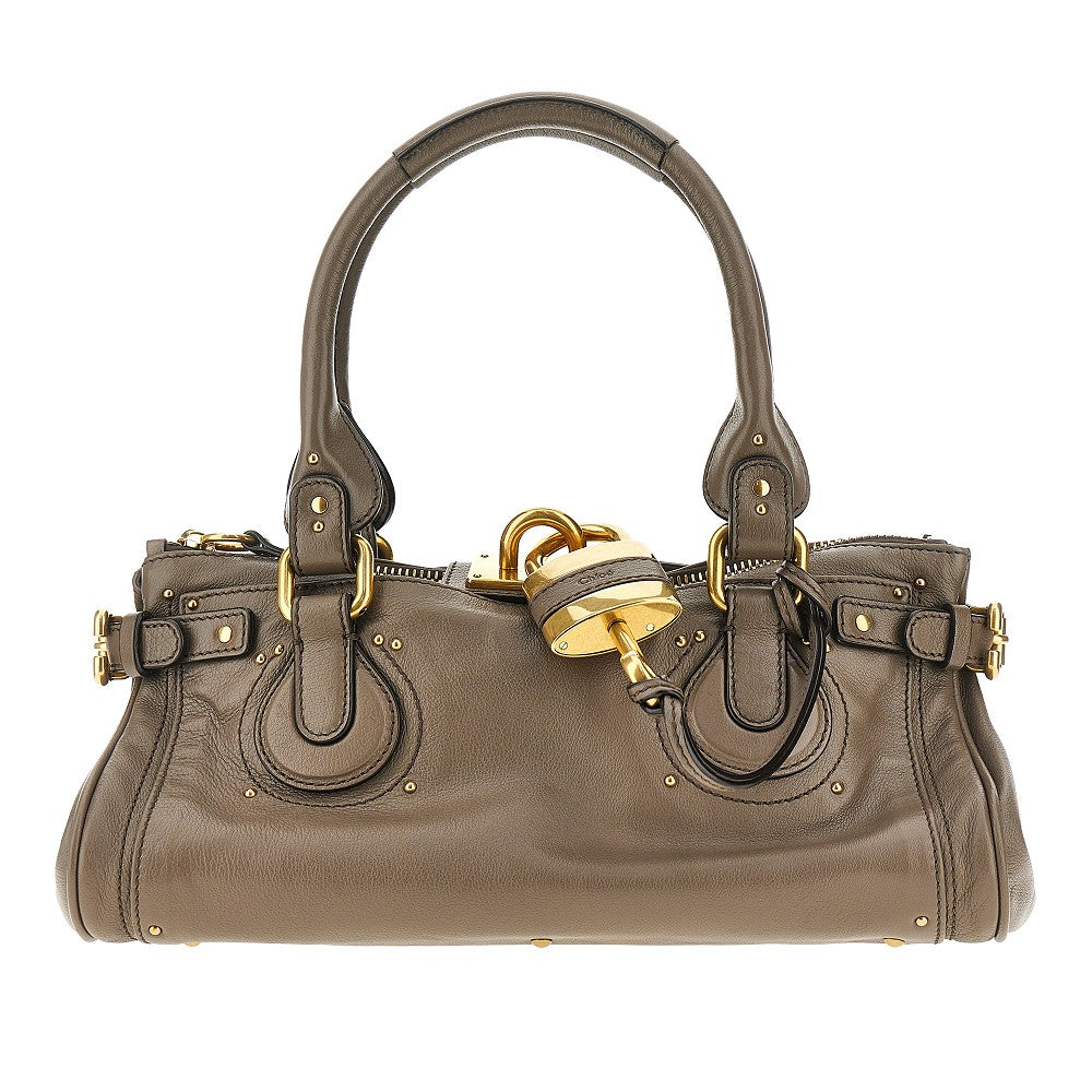 'Paddington' grained leather bag