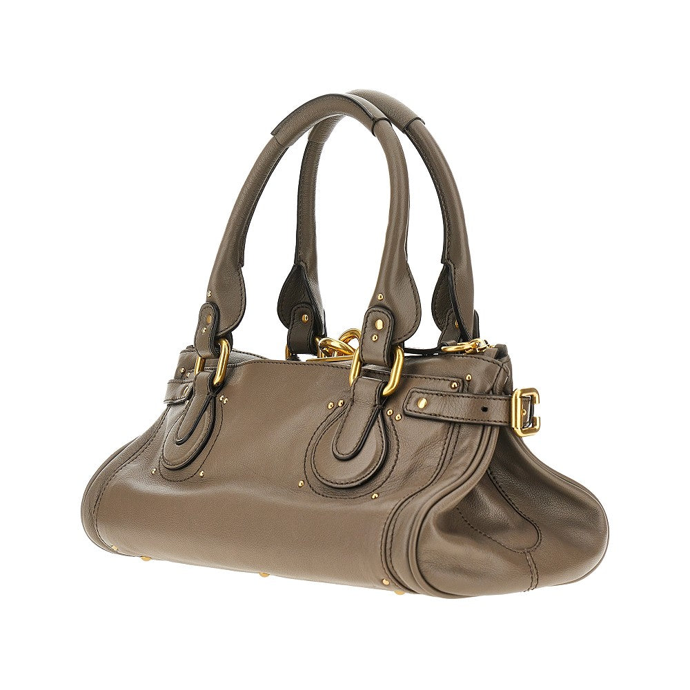 'Paddington' grained leather bag