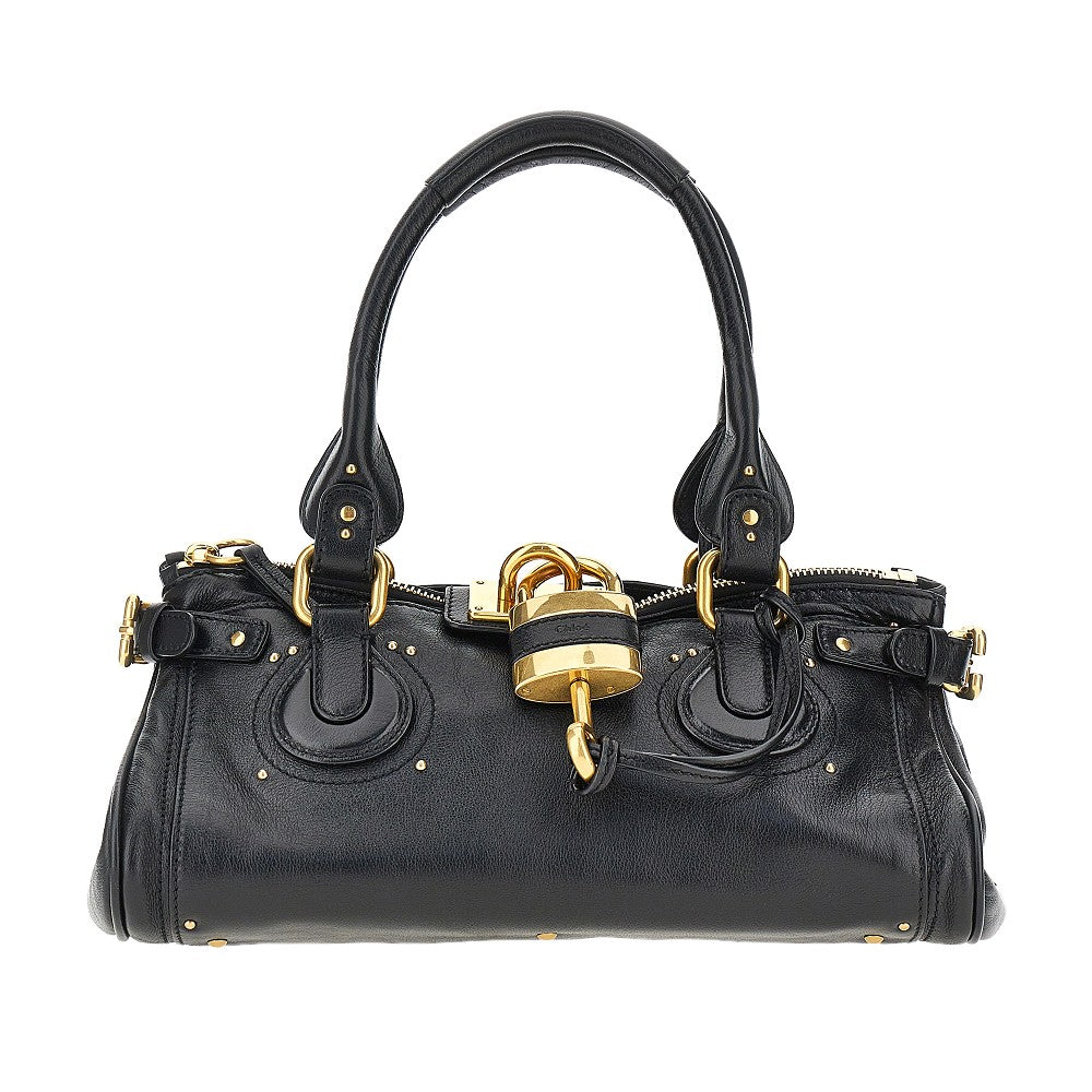 'Paddington' grained leather bag