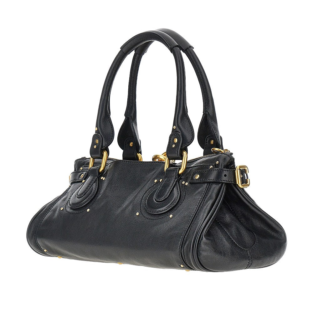 'Paddington' grained leather bag