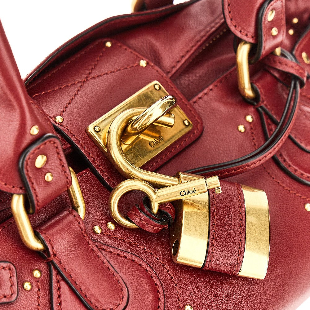 'Paddington' grained leather bag