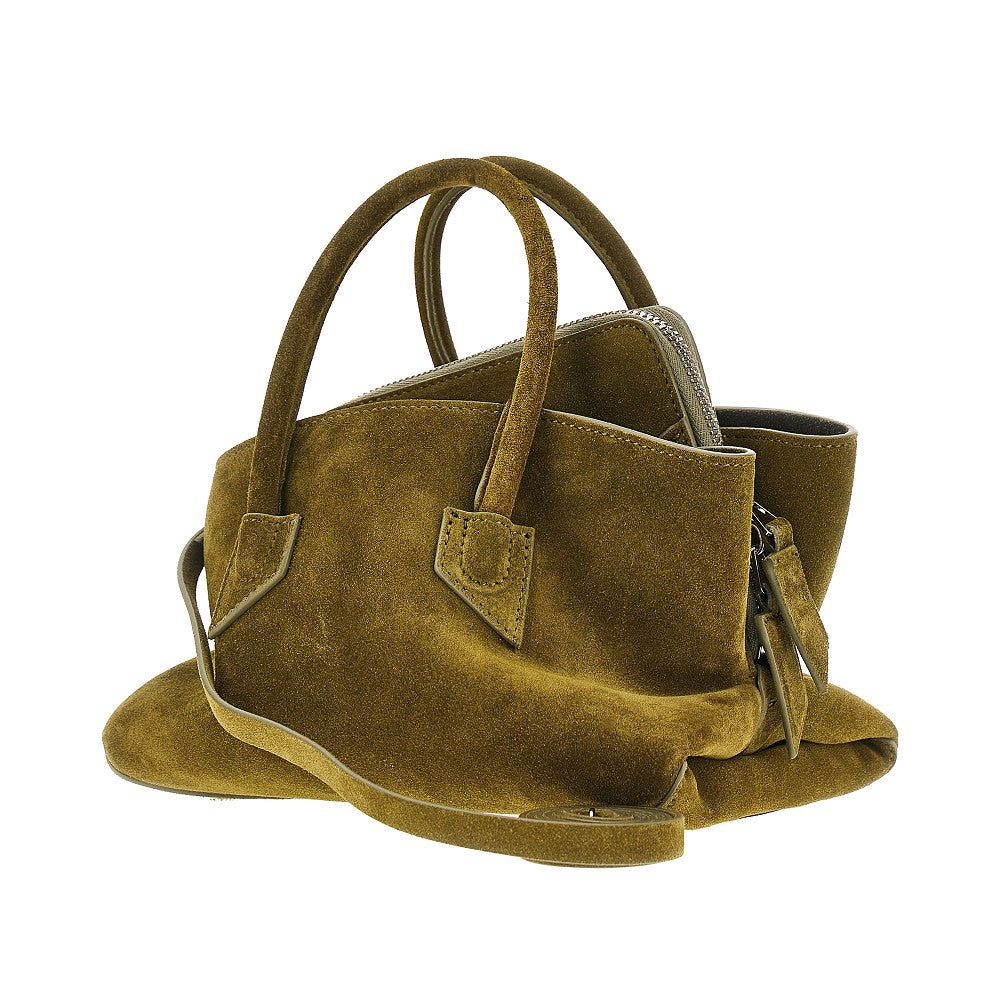 Suede leather mini 'La Passeggiata' bag