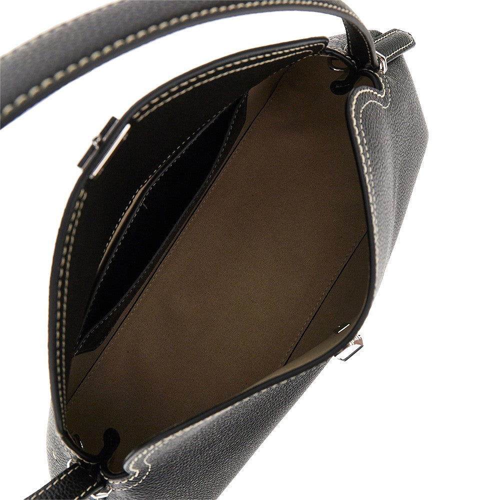 Grained leather T-Lock shoulder bag