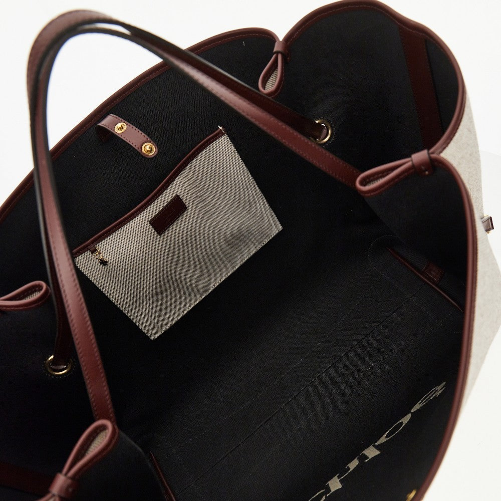 Shopping bag 'Chloé Clover' grande in tela