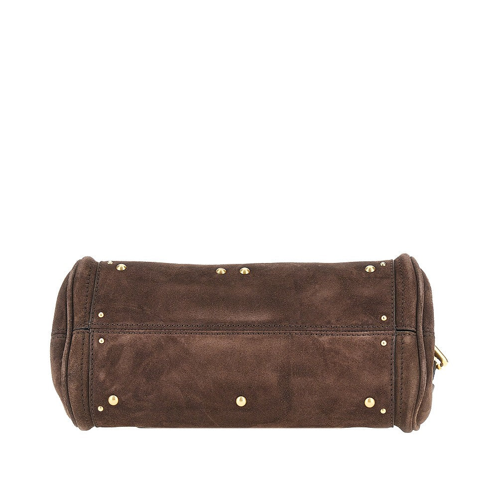 Suede leather small 'Paddington' bag