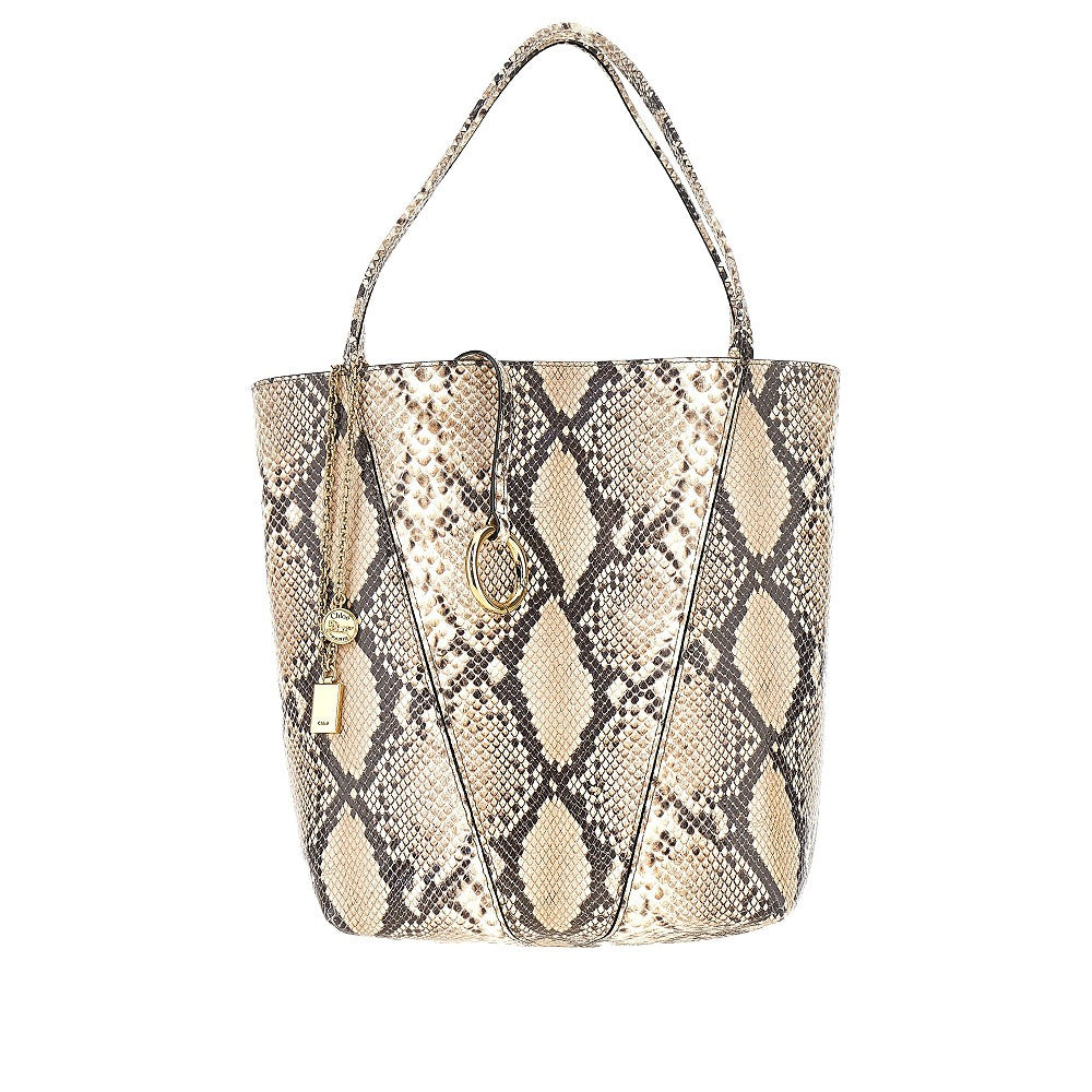 Tote bag 'Chloé Spin' media in pelle