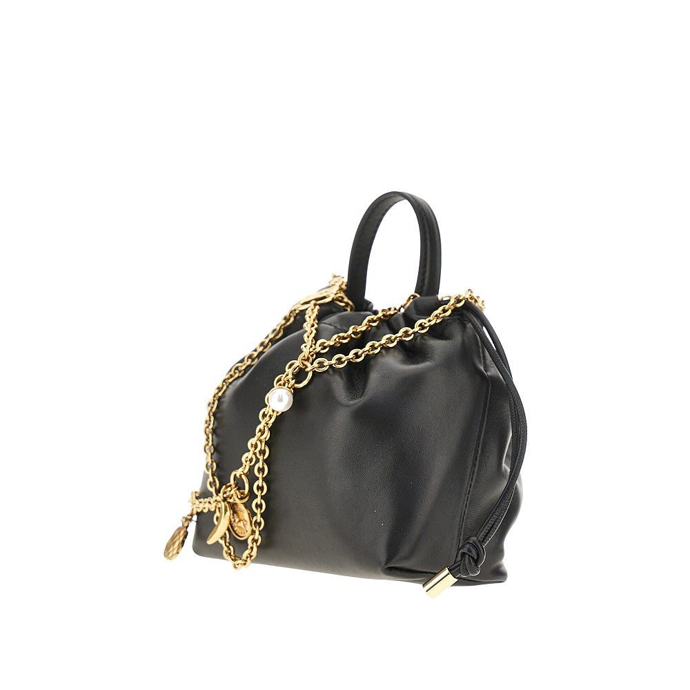 Borsa 'mini Chloé Icons' in pelle con catena