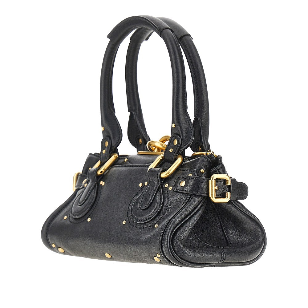 Borsa 'Paddington' piccola in pelle granata