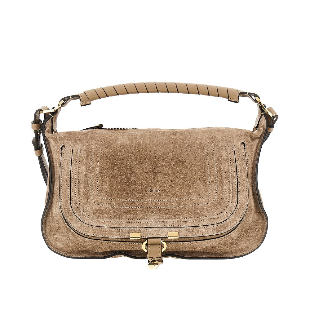 Borsa a spalla 'Marcie' piccola in suede