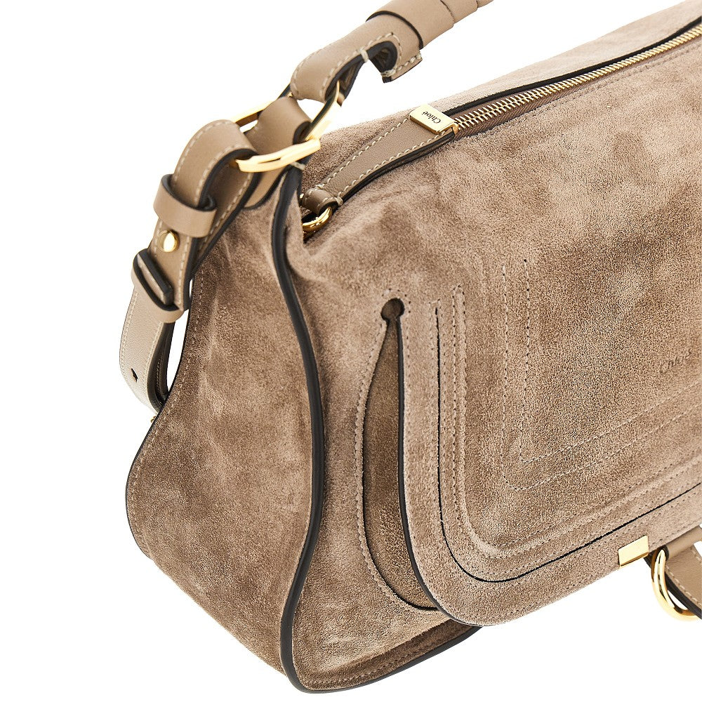 Borsa a spalla 'Marcie' piccola in suede