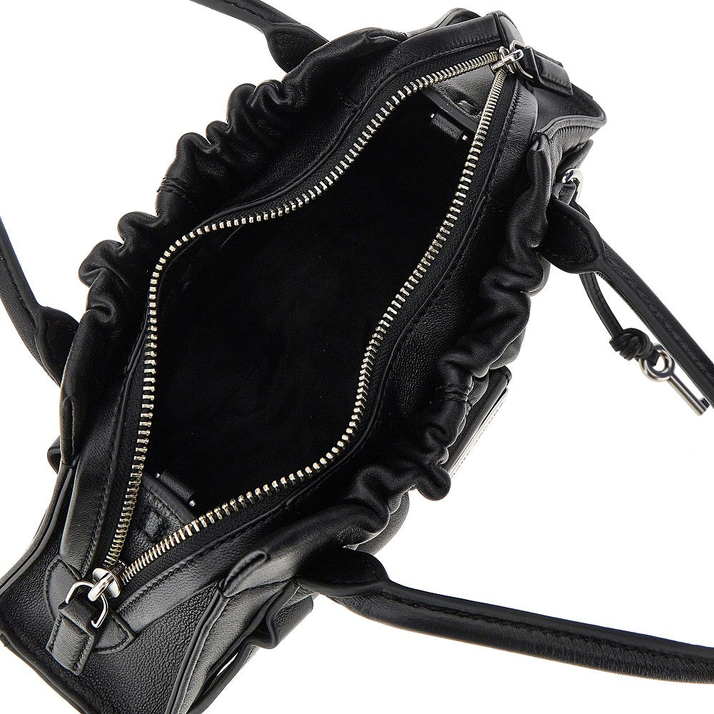 Small 'Cristina Satchel' nappa leather bag