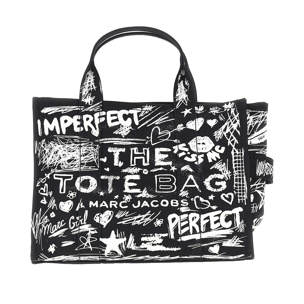 The Punk Scribble medium canvas tote bag