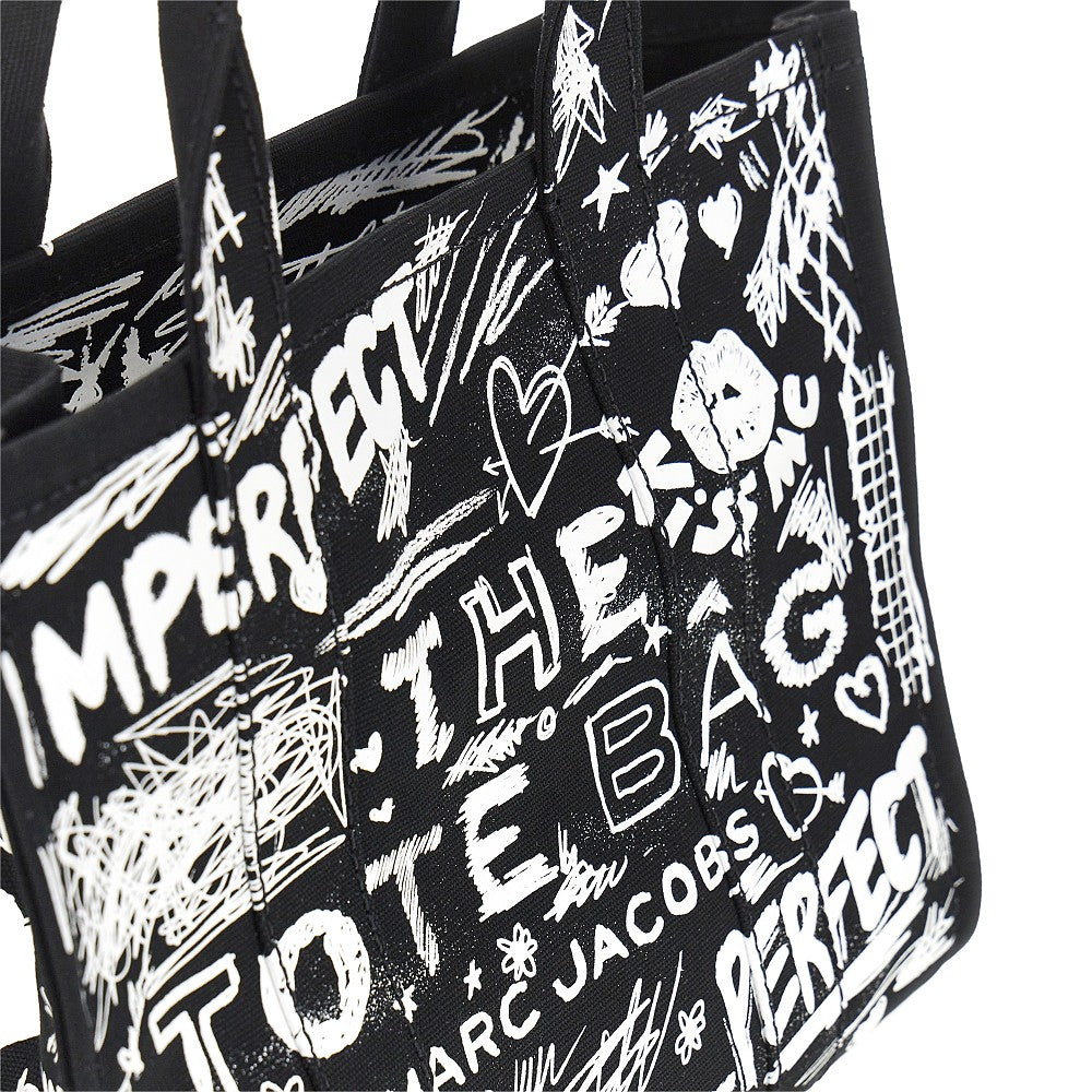 The Punk Scribble medium canvas tote bag