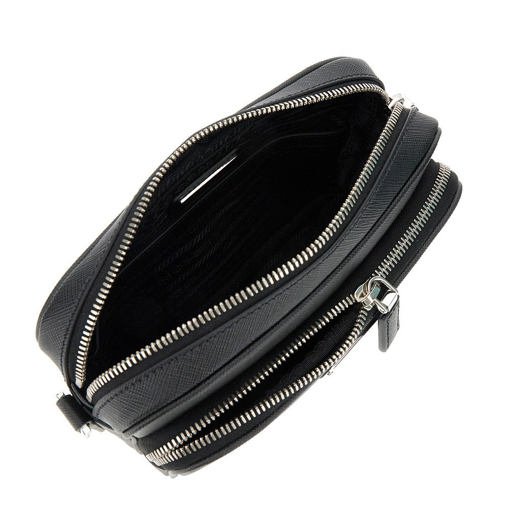 Borsa a tracolla in pelle Saffiano