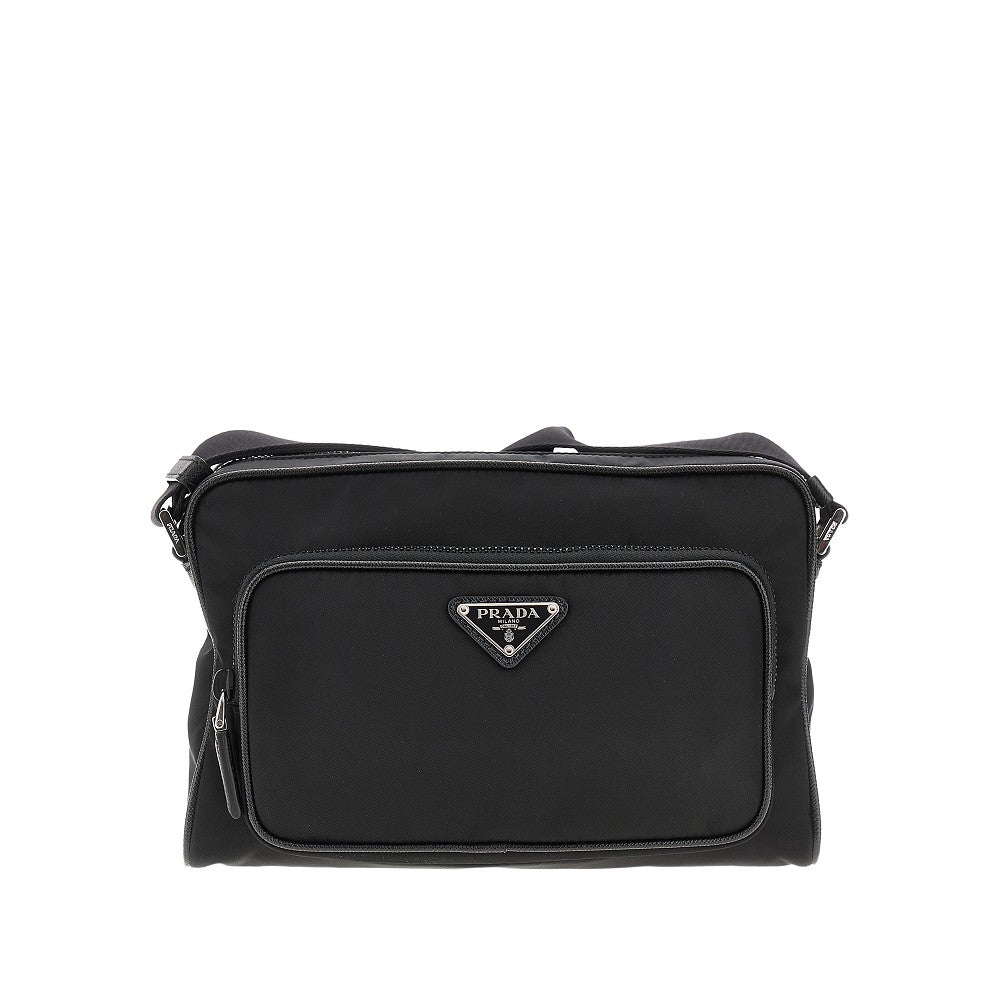 Borsa a tracolla piccola in Re-Nylon