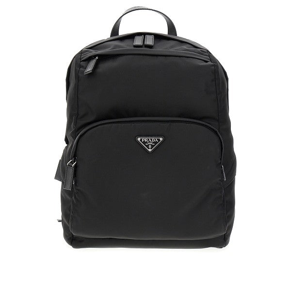 Re Nylon Saffiano leather backpack