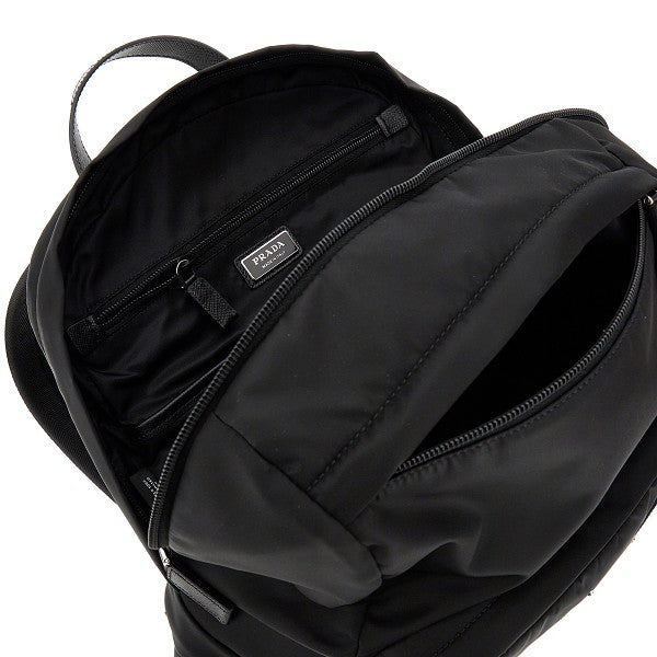 Zaino in Re-Nylon e pelle Saffiano