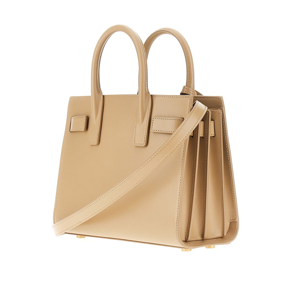 Leather nano Sac de Jour bag