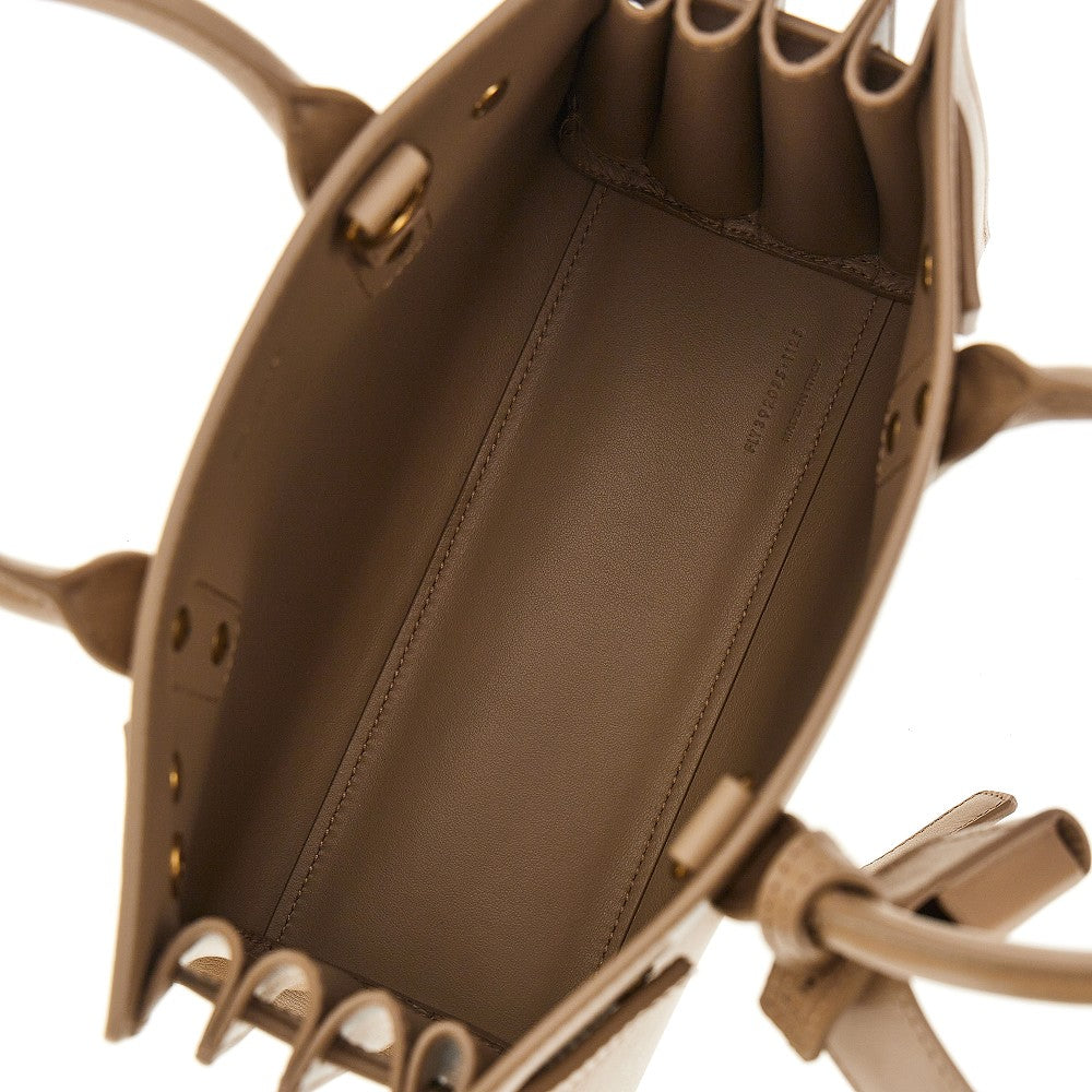 Leather nano Sac de Jour bag