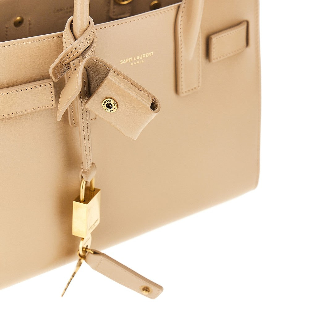 Leather nano Sac de Jour bag
