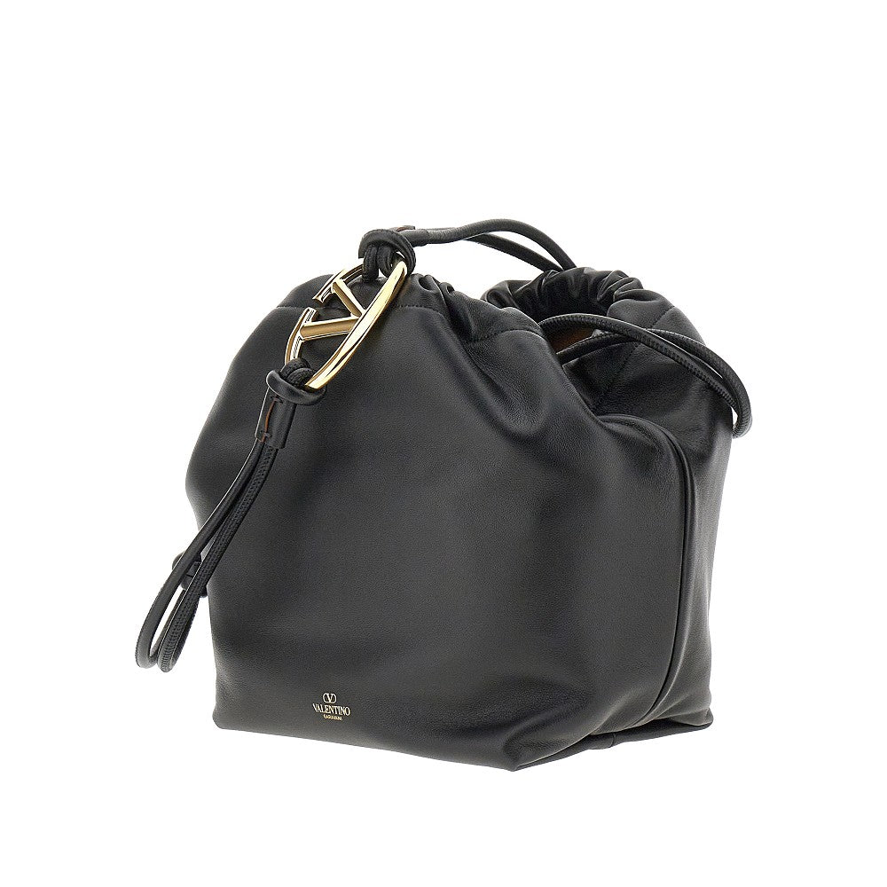 &#39;VLogo Pouf&#39; nappa leather bag