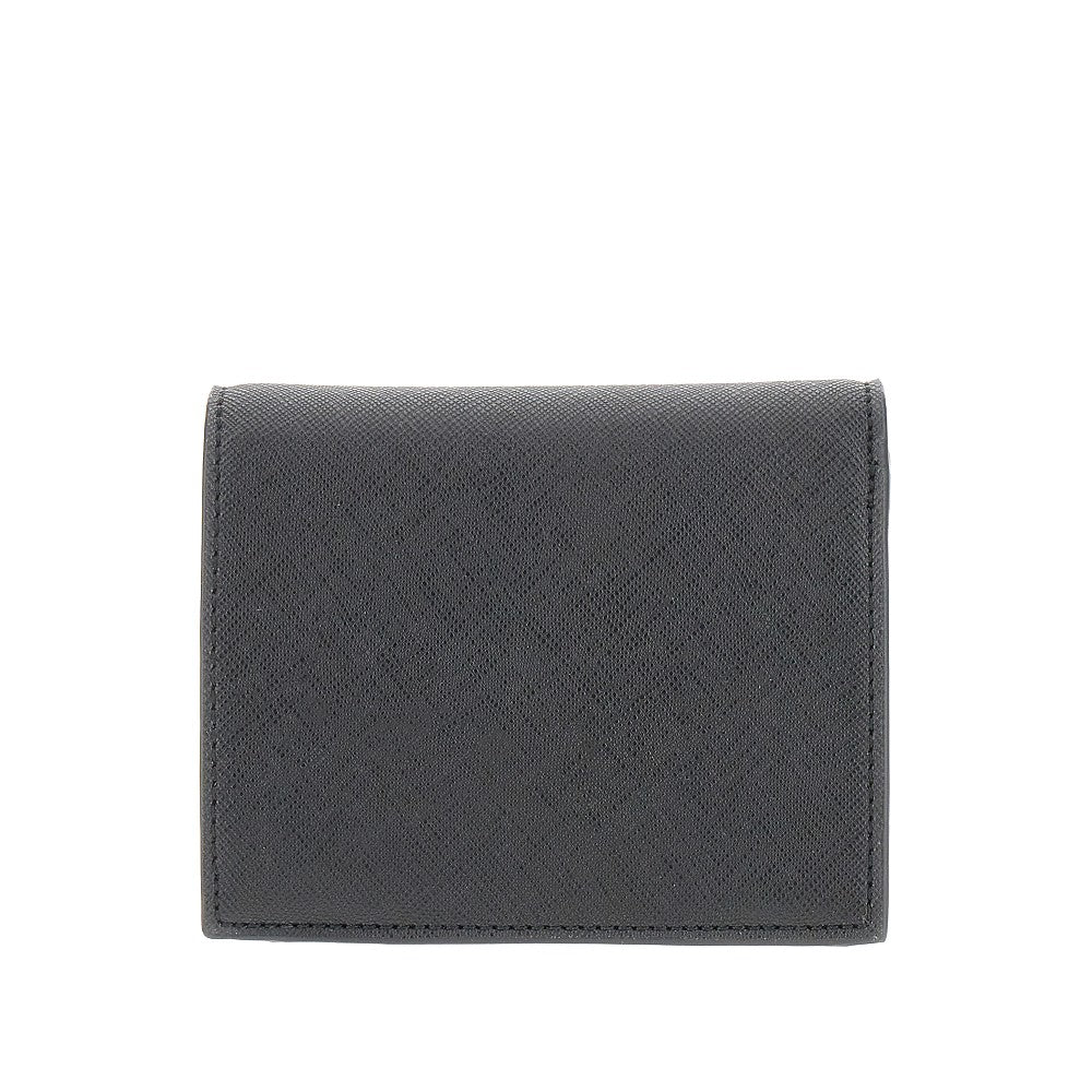 Portafoglio bi-fold in ecopelle Saffiano