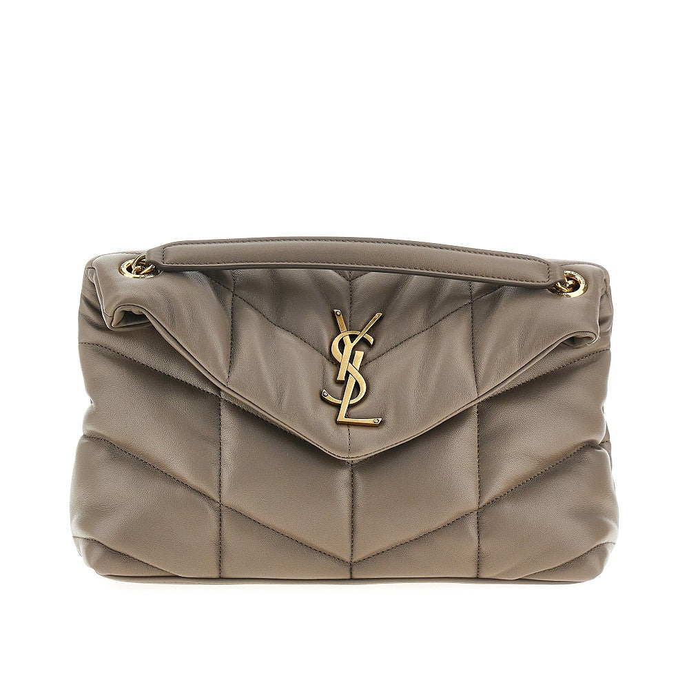 Leather small 'Loulou Puffer' bag