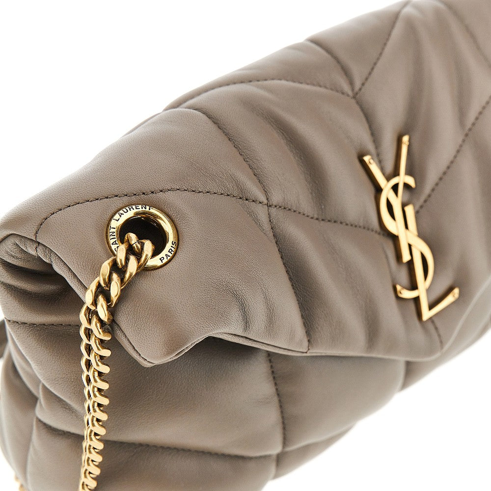 Leather small 'Loulou Puffer' bag