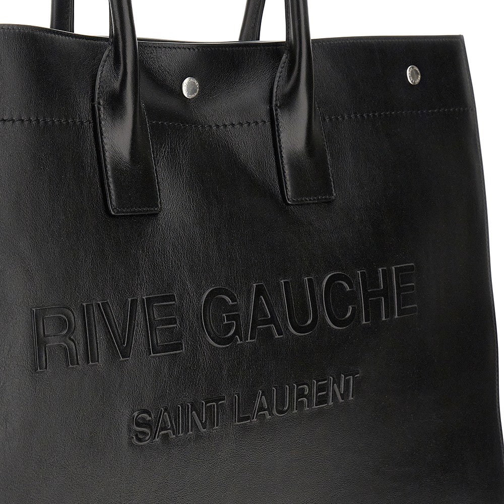 Large &#39;RIVE GAUCHE&#39; leather Tote Bag
