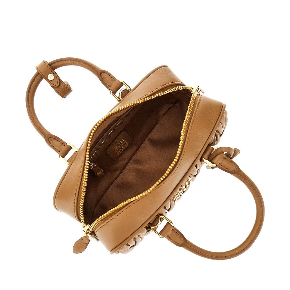 Matelassé nappa leather small &#39;Arcadie&#39; bag