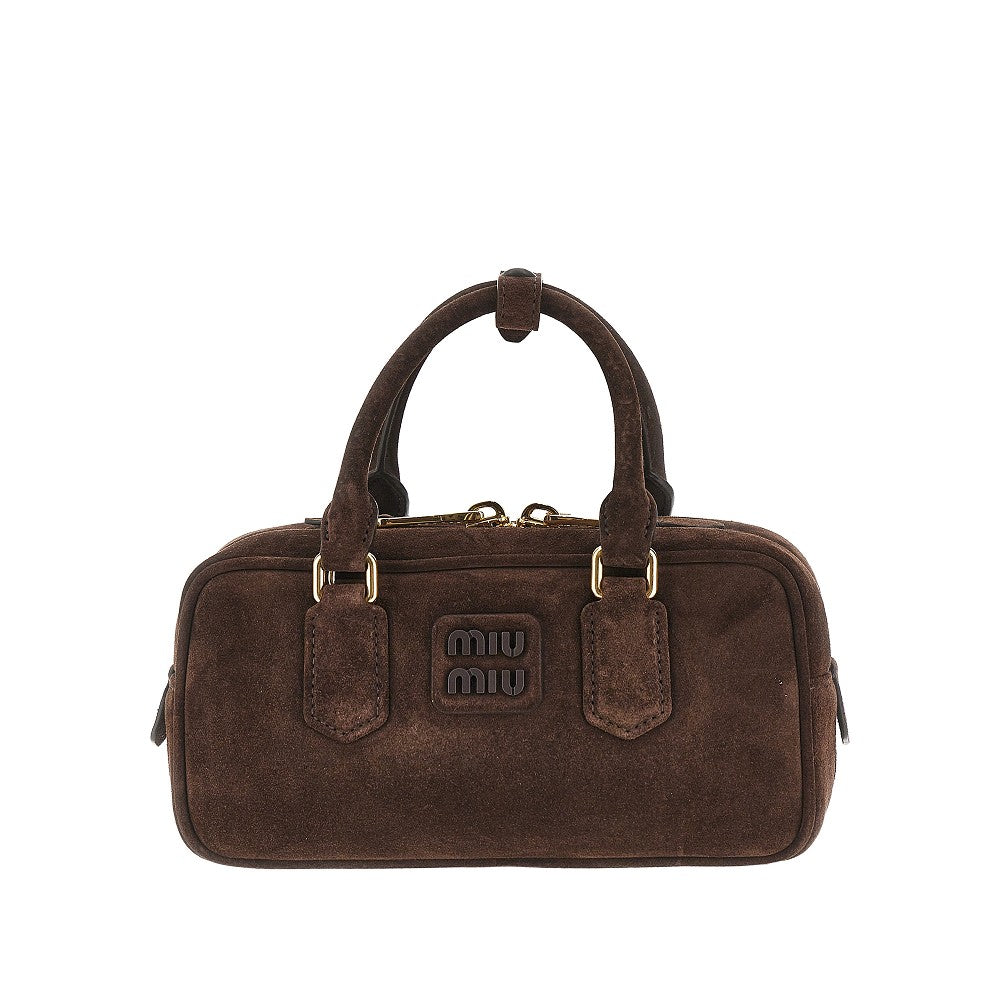 Suede leather small &#39;Arcadie&#39; bag