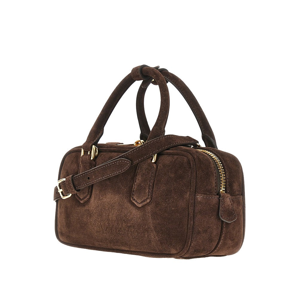 Suede leather small &#39;Arcadie&#39; bag