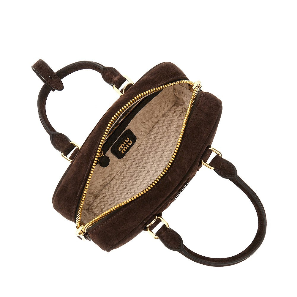 Suede leather small &#39;Arcadie&#39; bag