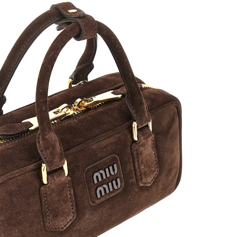 Suede leather small &#39;Arcadie&#39; bag