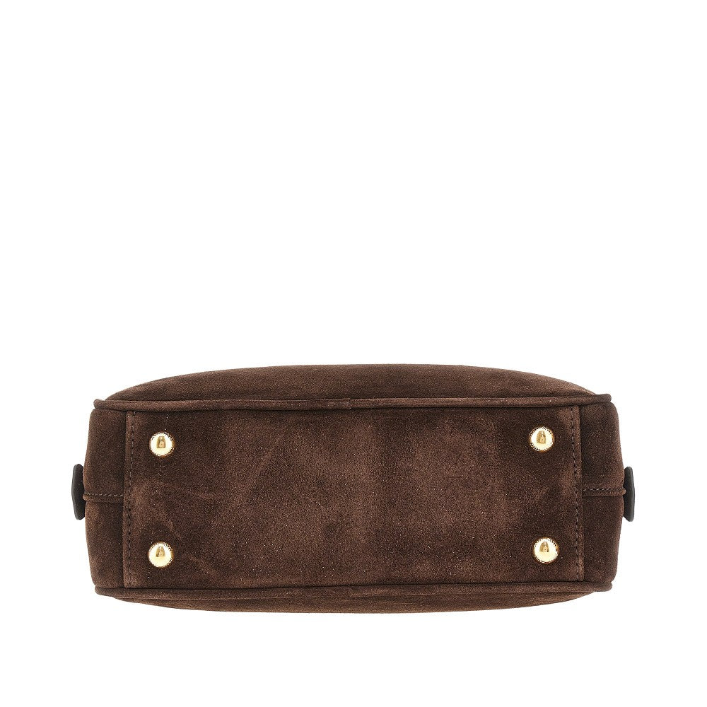 Suede leather small &#39;Arcadie&#39; bag