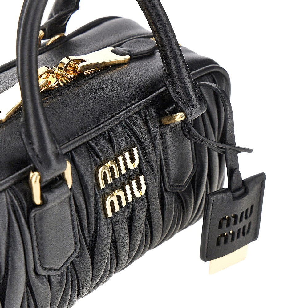 Matelassé nappa leather small 'Arcadie' bag
